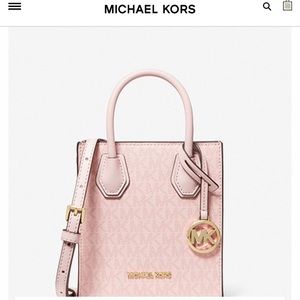 MICHAEL KORS
Mercer Extra-Small Logo and Leather Crossbody Bag